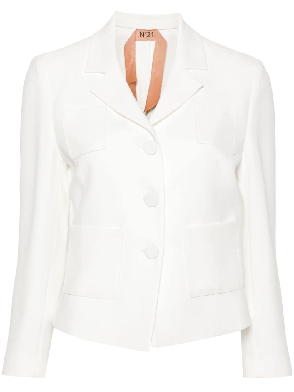 Nº21 single-breasted blazer - White von Nº21