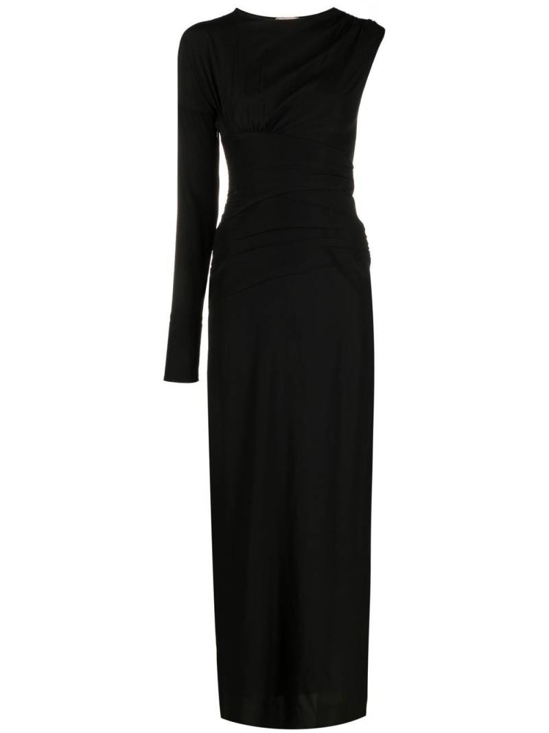 Nº21 single-sleeve design gown - Black von Nº21