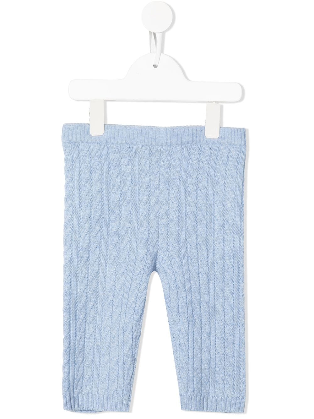 N.PEAL KIDS cable-knit leggings - Blue von N.PEAL KIDS