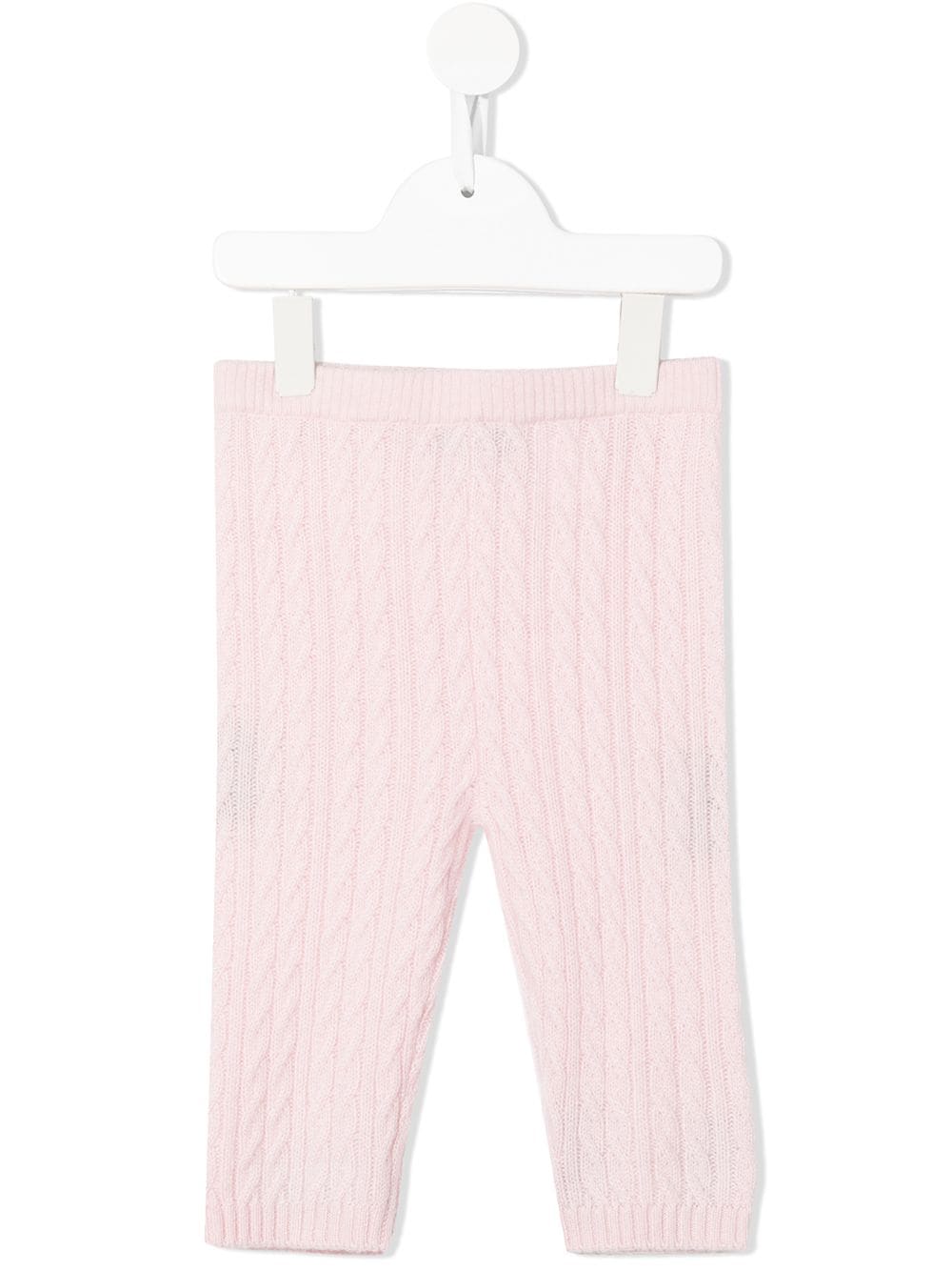 N.PEAL KIDS cable-knit leggings - Pink von N.PEAL KIDS