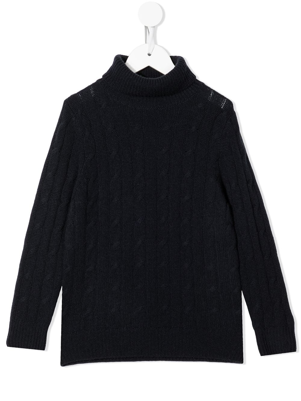 N.PEAL KIDS organic cashmere roll-neck jumper - Blue von N.PEAL KIDS