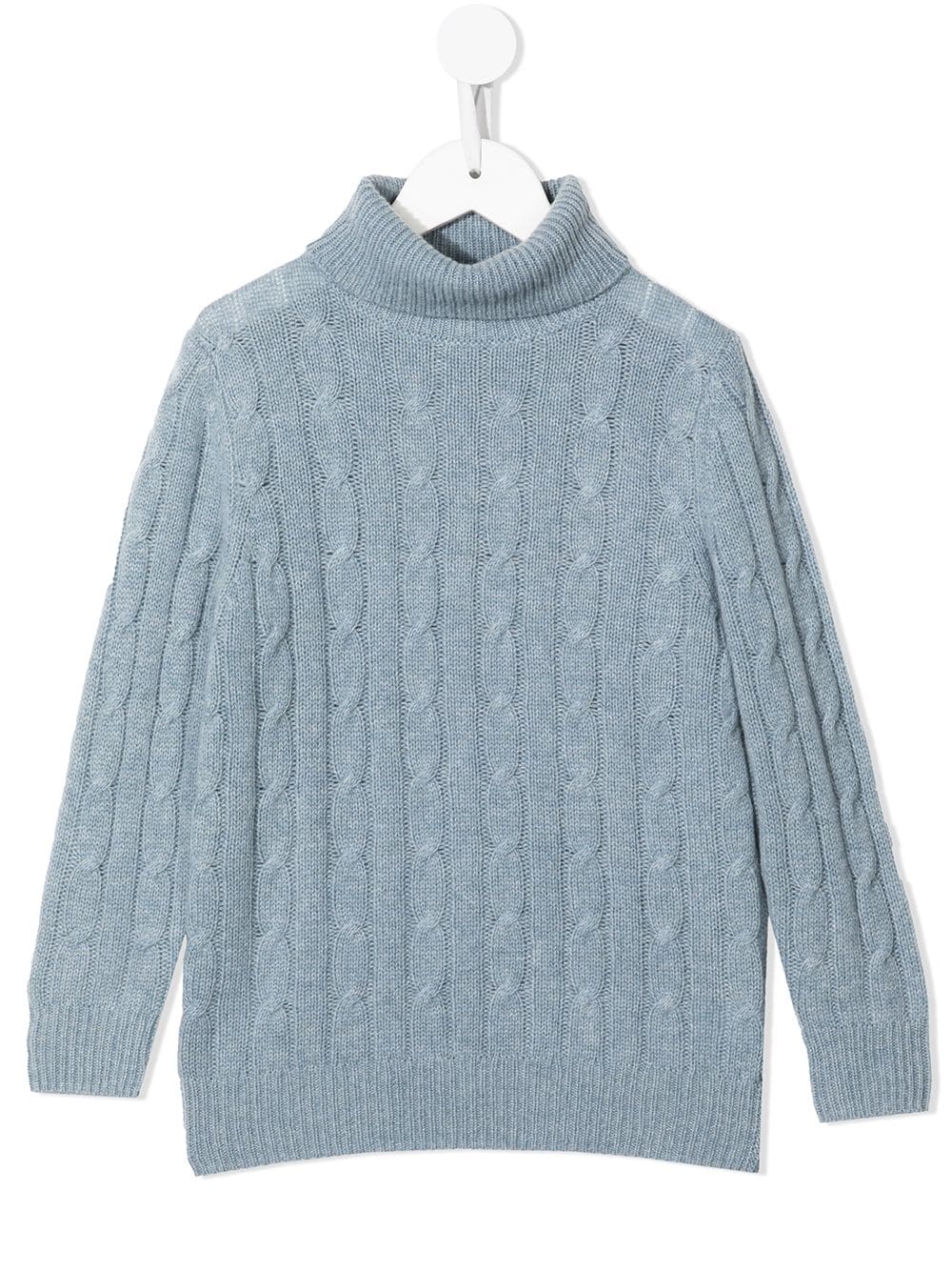 N.PEAL KIDS organic cashmere roll-neck jumper - Blue von N.PEAL KIDS