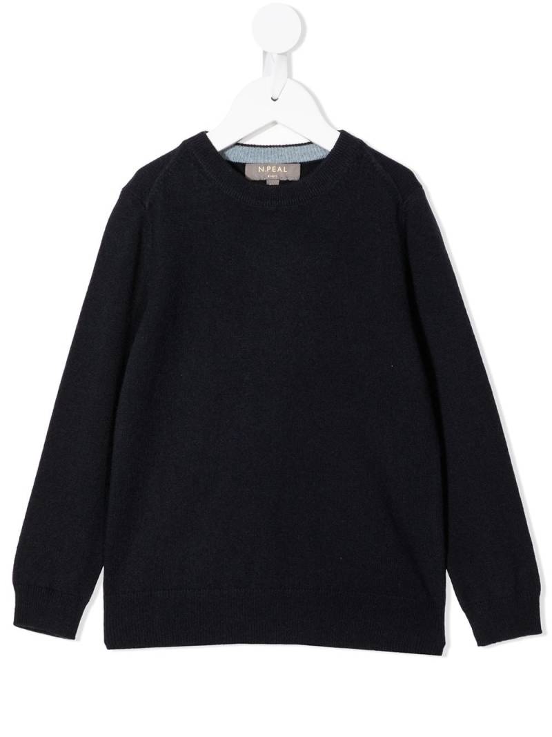 N.PEAL KIDS organic cashmere sweatshirt - Black von N.PEAL KIDS