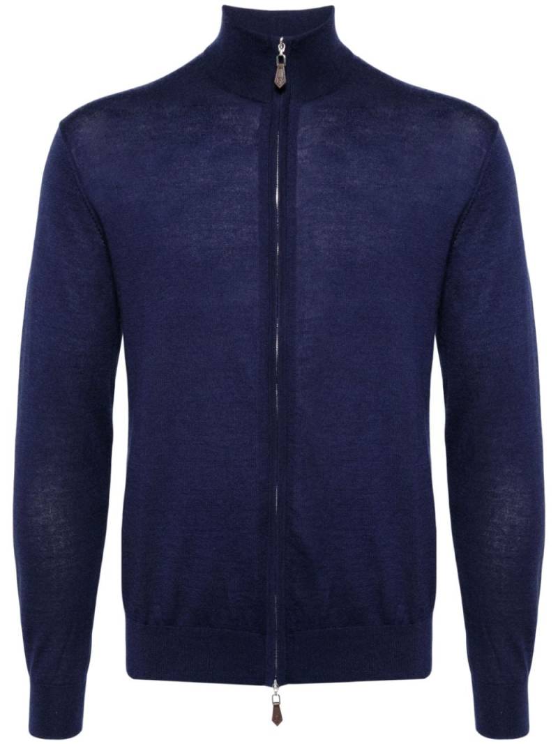 N.Peal Hyde FG zip-up cardigan - Blue von N.Peal