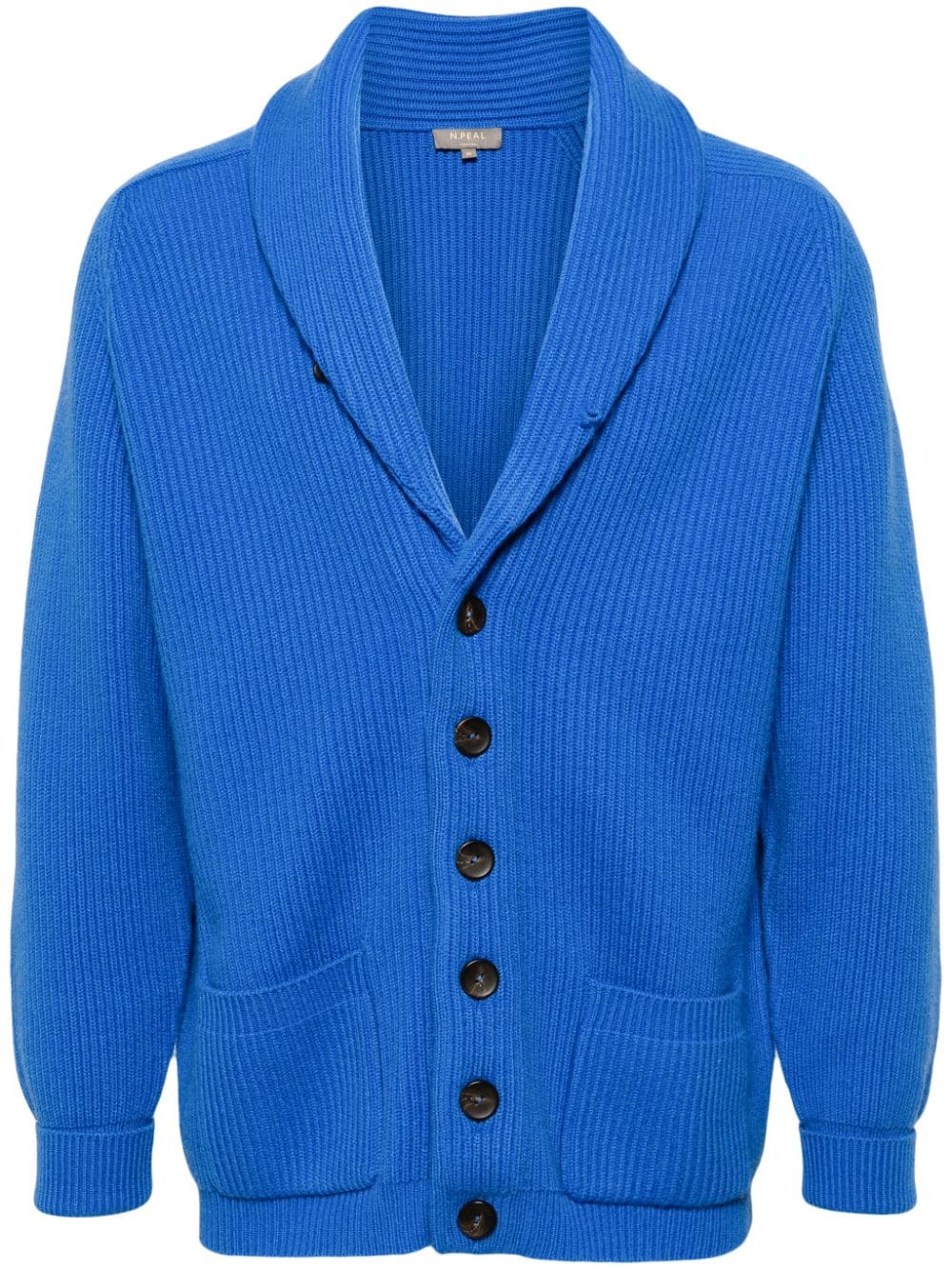 N.Peal Kensington ribbed-knit cardigan - Blue von N.Peal