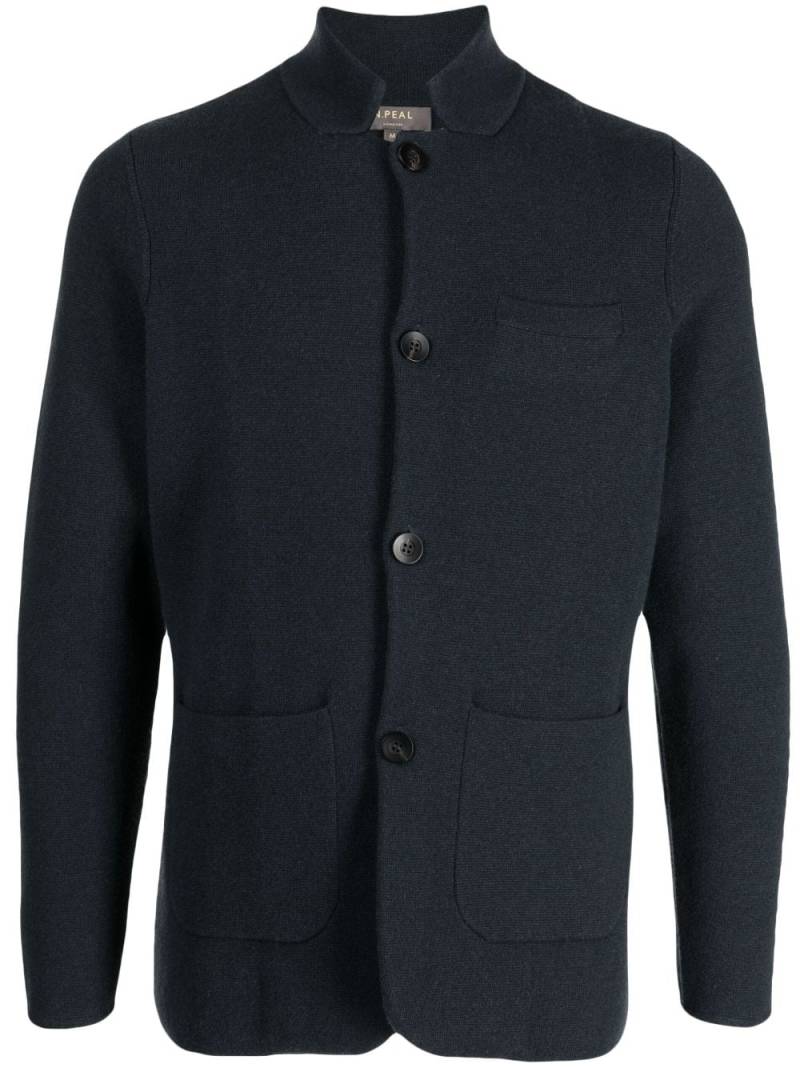 N.Peal Milano buttoned-up cashmere cardigan - Blue von N.Peal