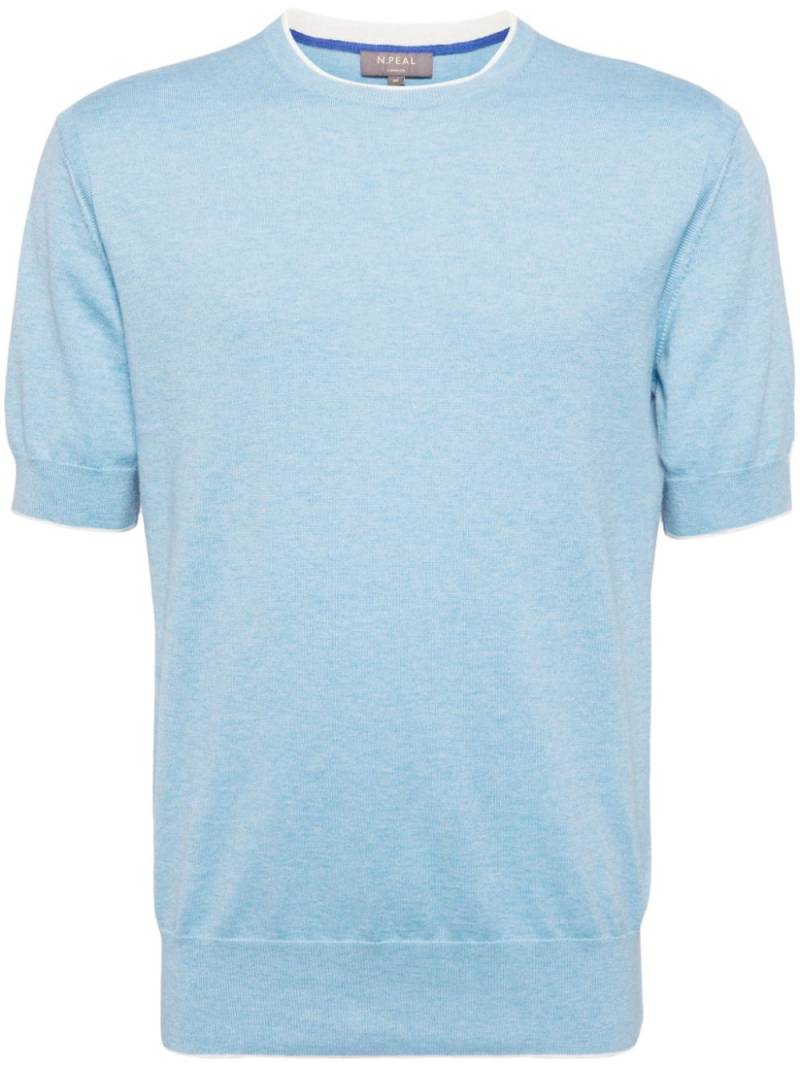 N.Peal Newquay fine-knit T-shirt - Blue von N.Peal