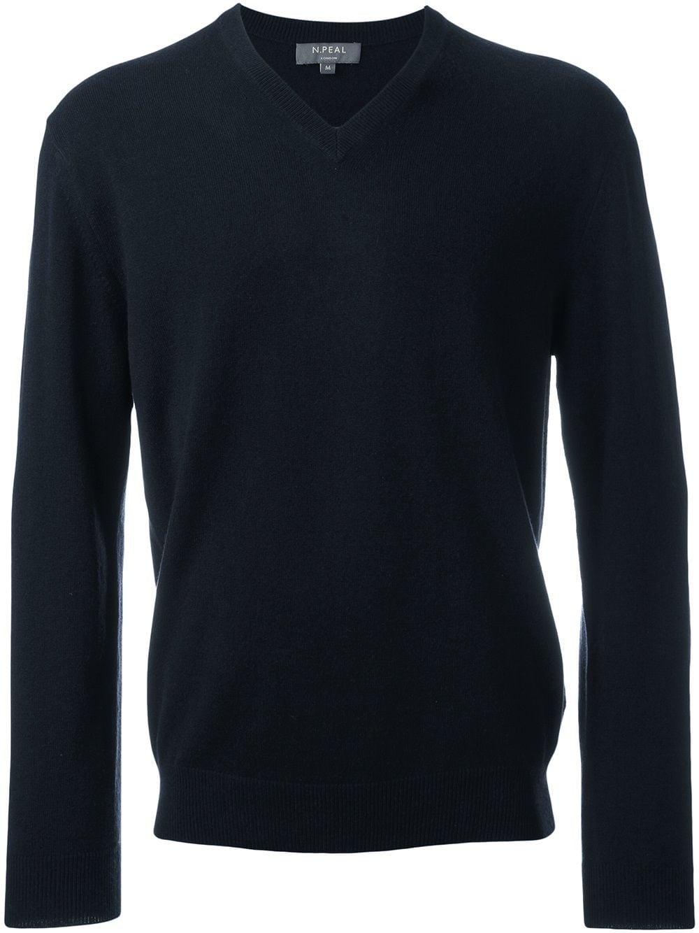 N.Peal 'The Burlington' V Neck jumper - Blue von N.Peal