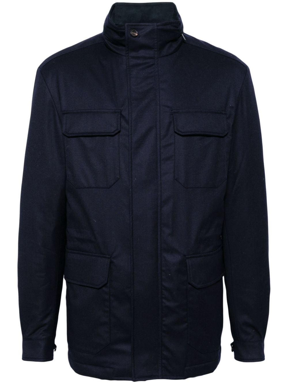 N.Peal Utility wool jacket - Blue von N.Peal