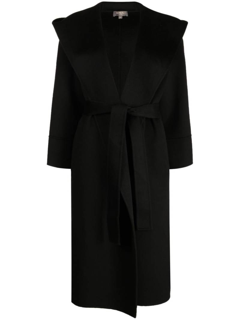 N.Peal belted cashmere coat - Black von N.Peal