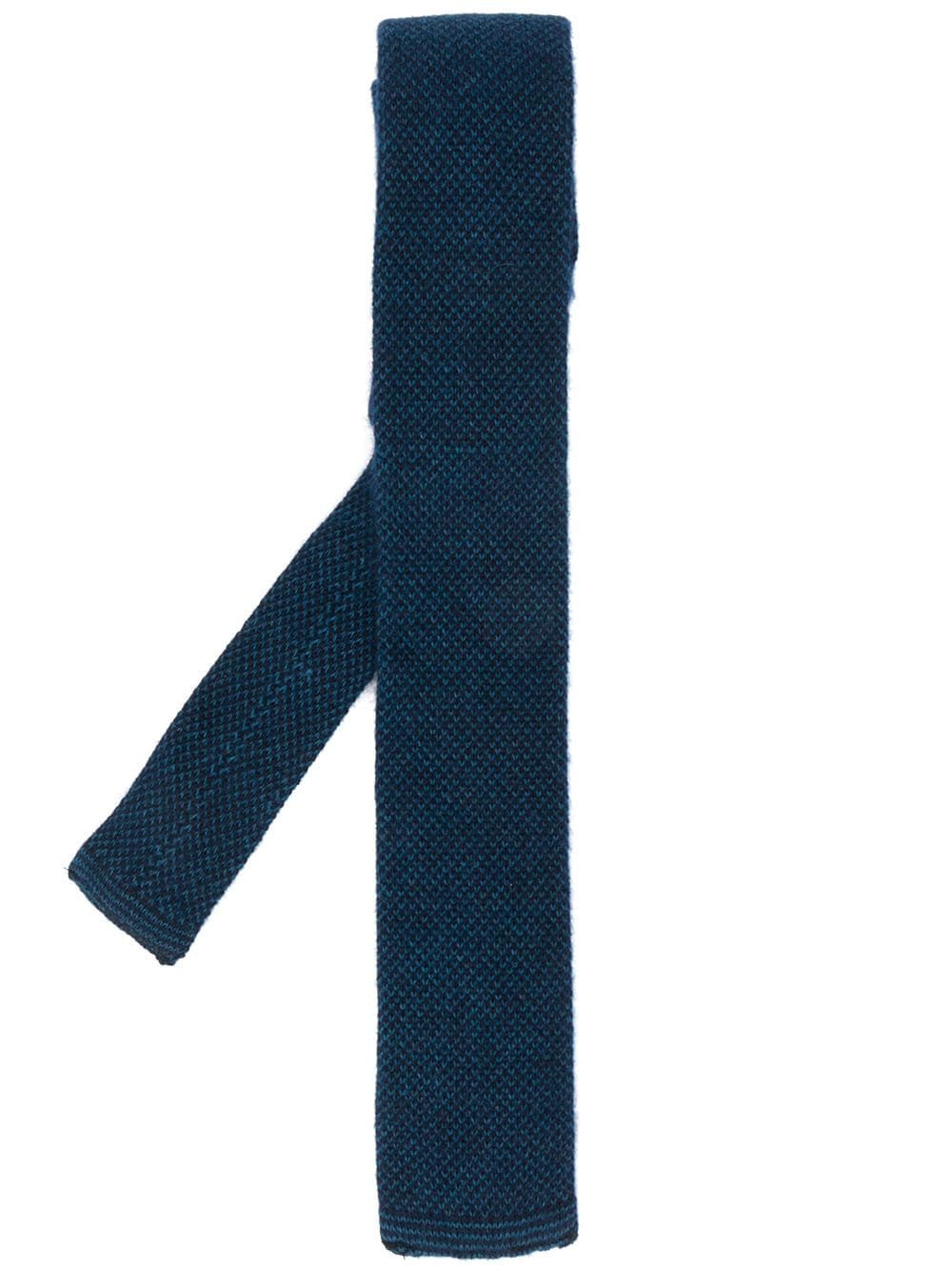 N.Peal birdseye knitted tie - Blue von N.Peal