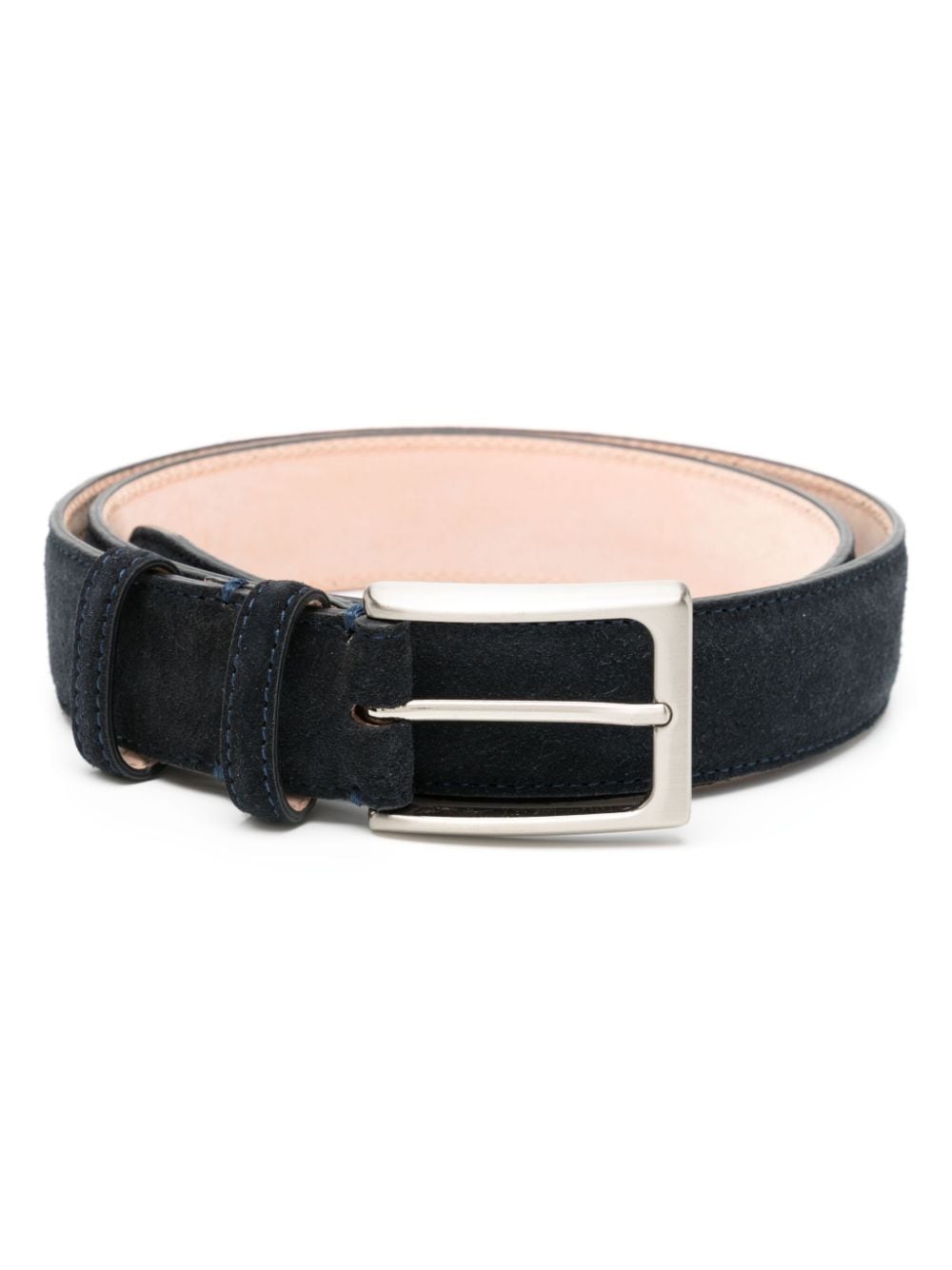 N.Peal buckled suede belt - Blue von N.Peal