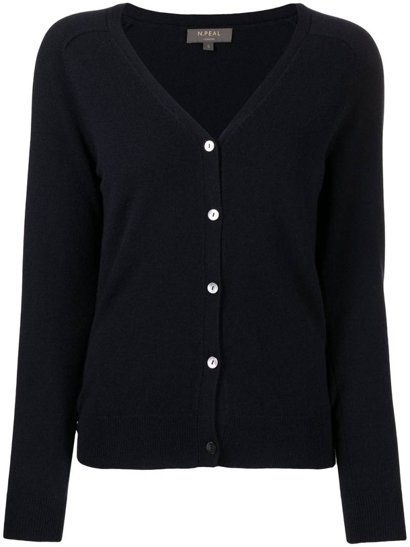 N.Peal button-down cashmere cardigan - Blue von N.Peal