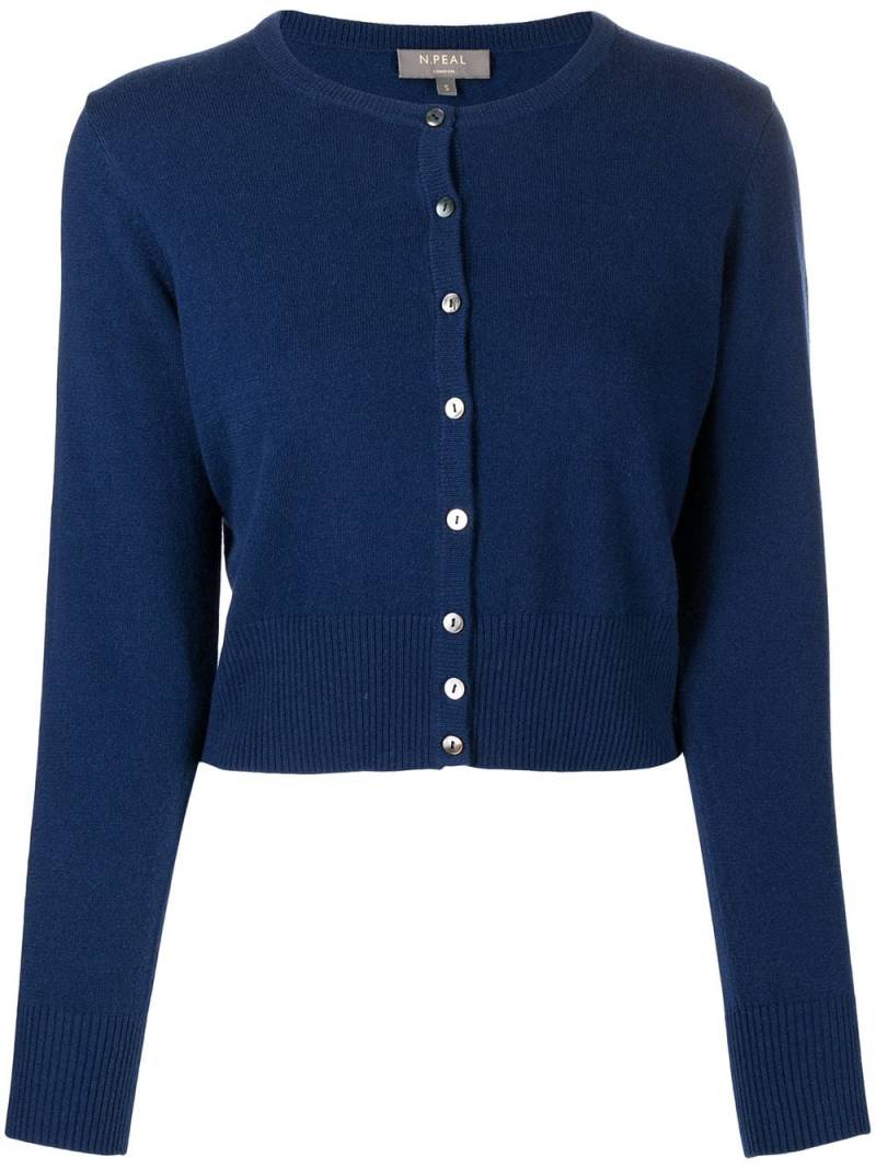 N.Peal button-down cashmere cardigan - Blue von N.Peal