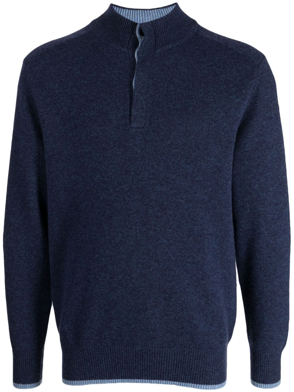 N.Peal button-up fine-knit jumper - Blue von N.Peal