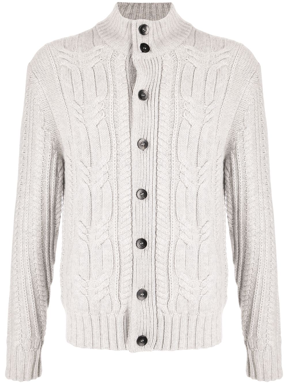 N.Peal cable knit cardigan - Grey von N.Peal