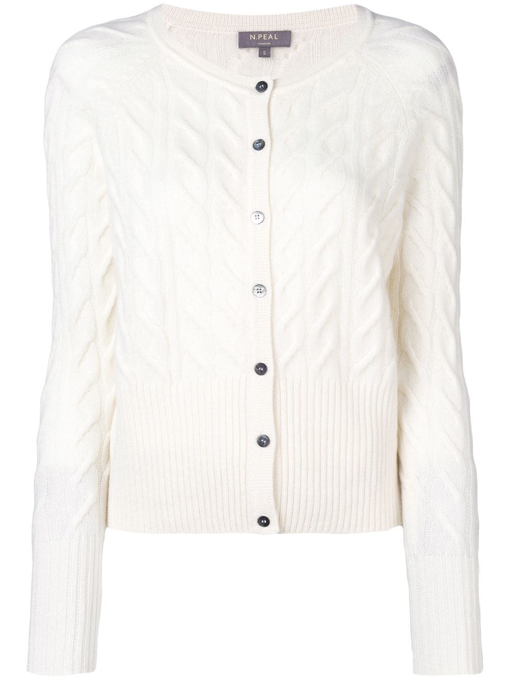 N.Peal cable knit cardigan - Neutrals von N.Peal