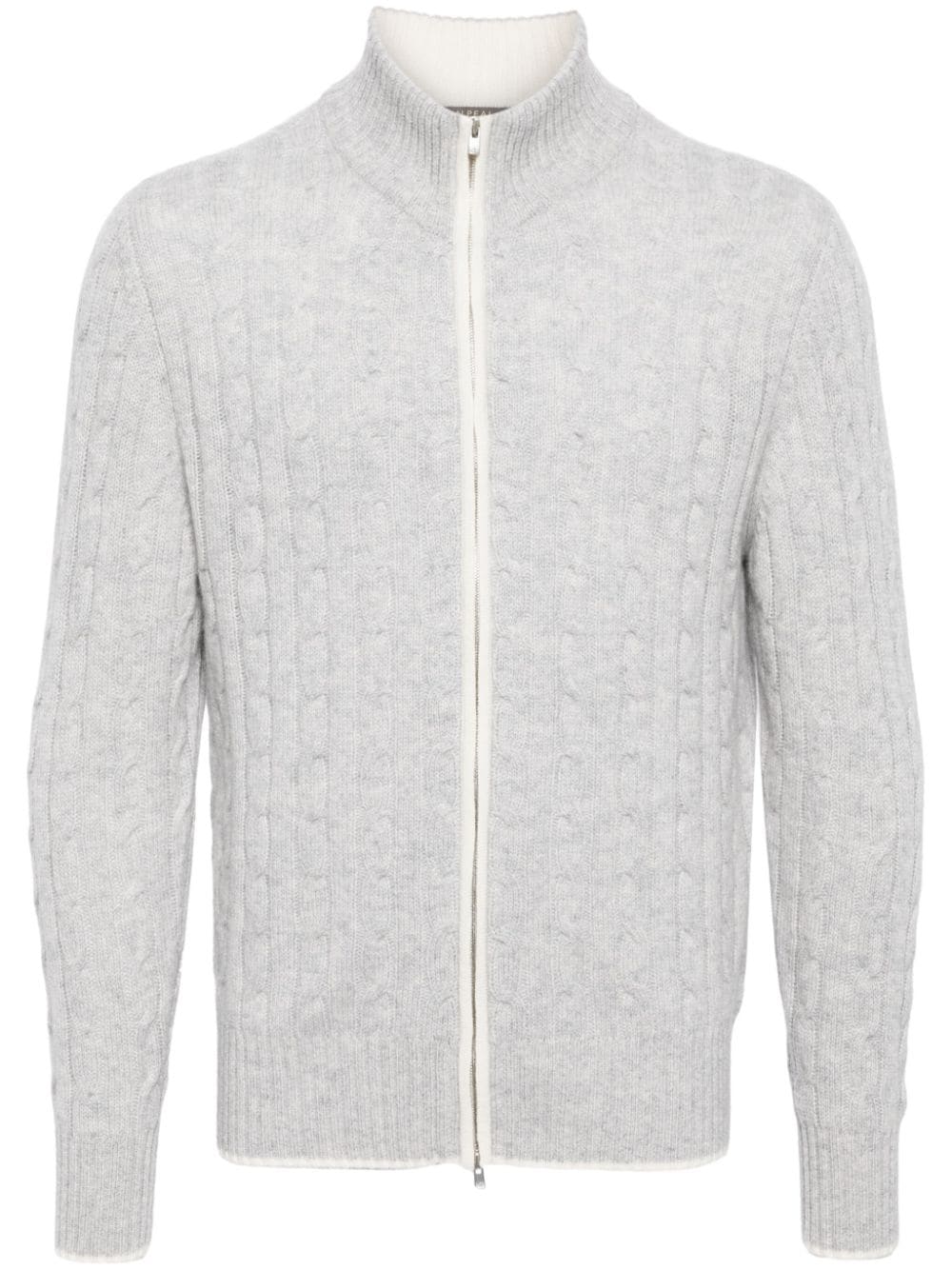 N.Peal cable-knit cashmere cardigan - Grey von N.Peal