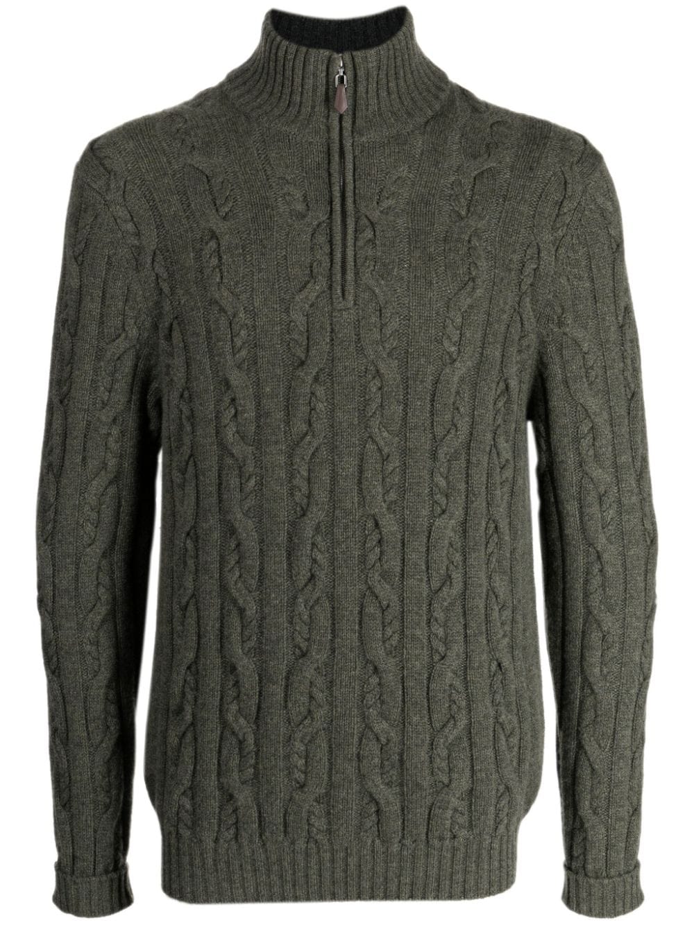 N.Peal cable-knit cashmere jumper - Green von N.Peal