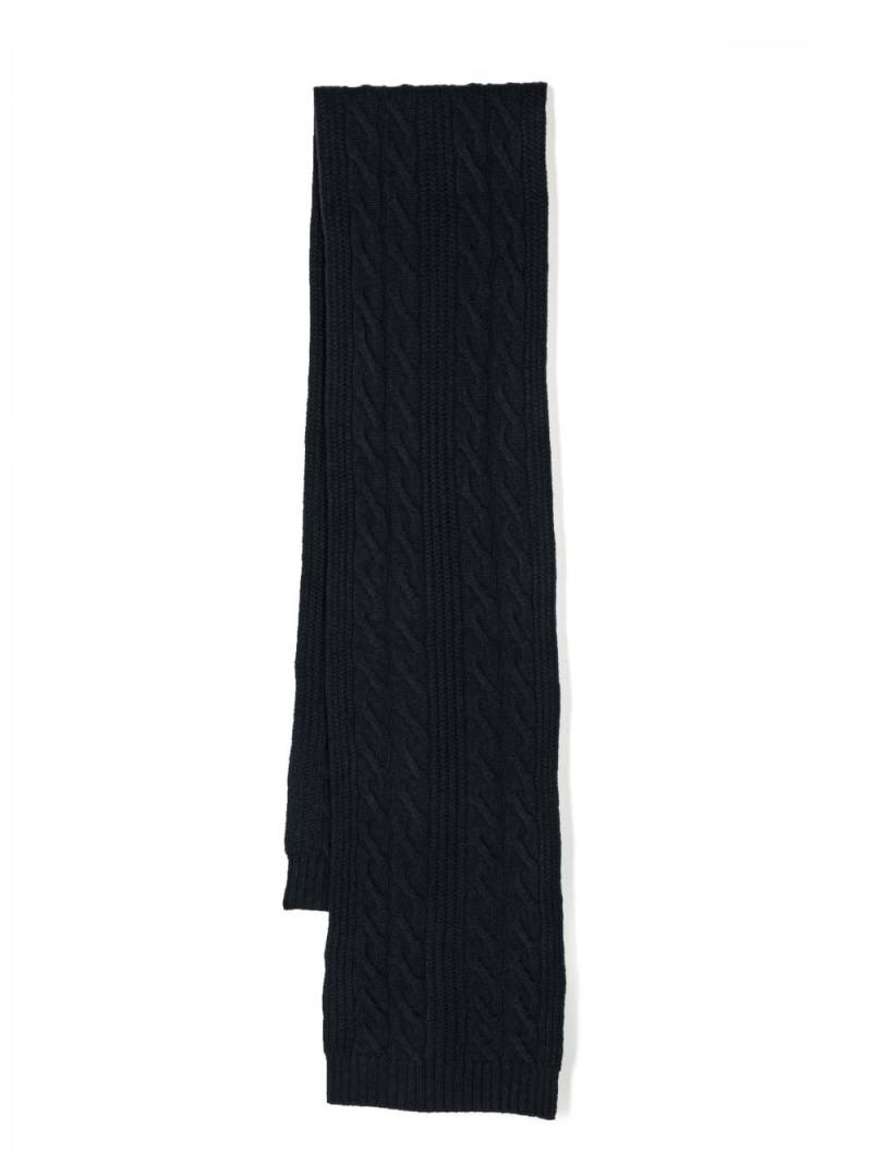 N.Peal cable-knit cashmere scarf - Blue von N.Peal