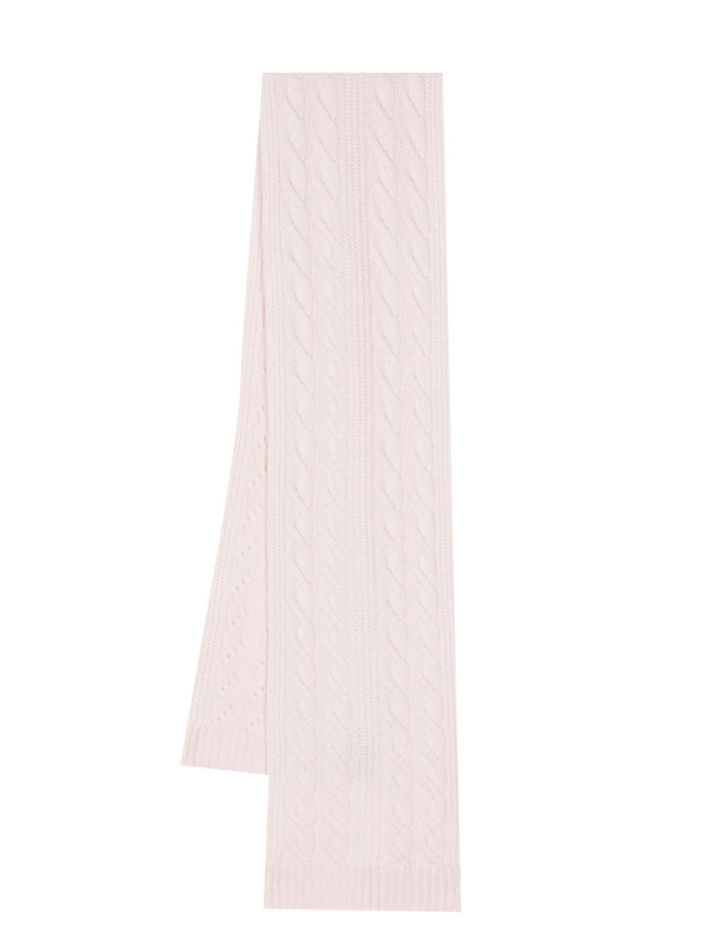 N.Peal cable-knit cashmere scarf - Pink von N.Peal