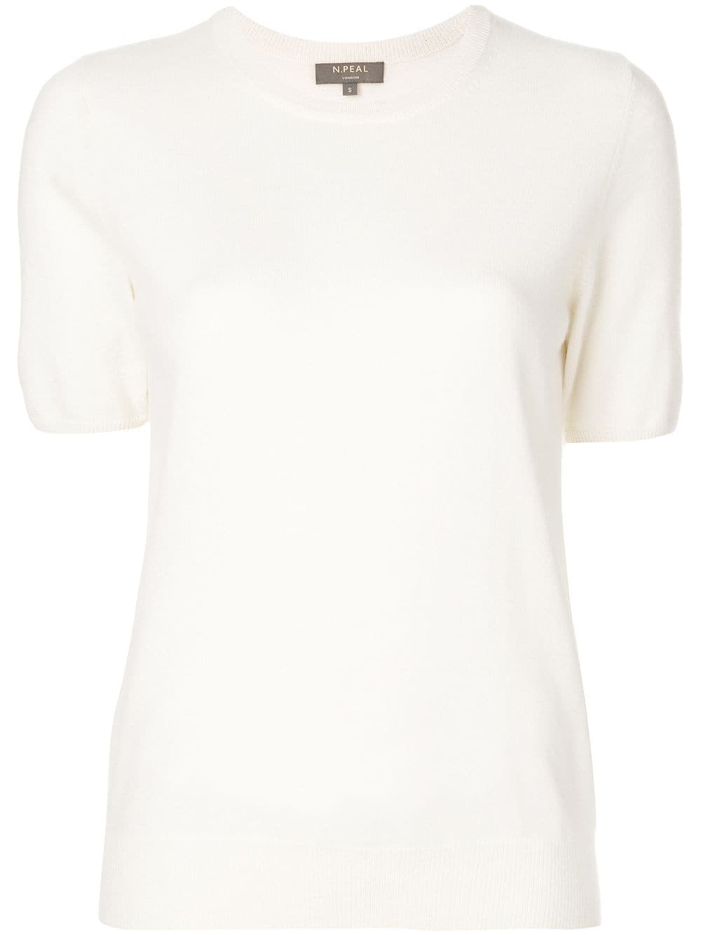 N.Peal cashmere round neck T-shirt - Neutrals von N.Peal