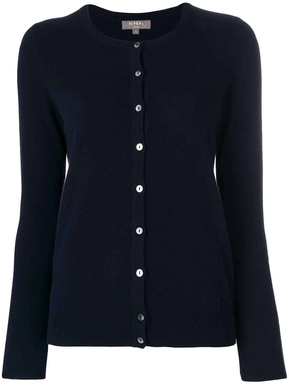 N.Peal cashmere round neck cardigan - Blue von N.Peal