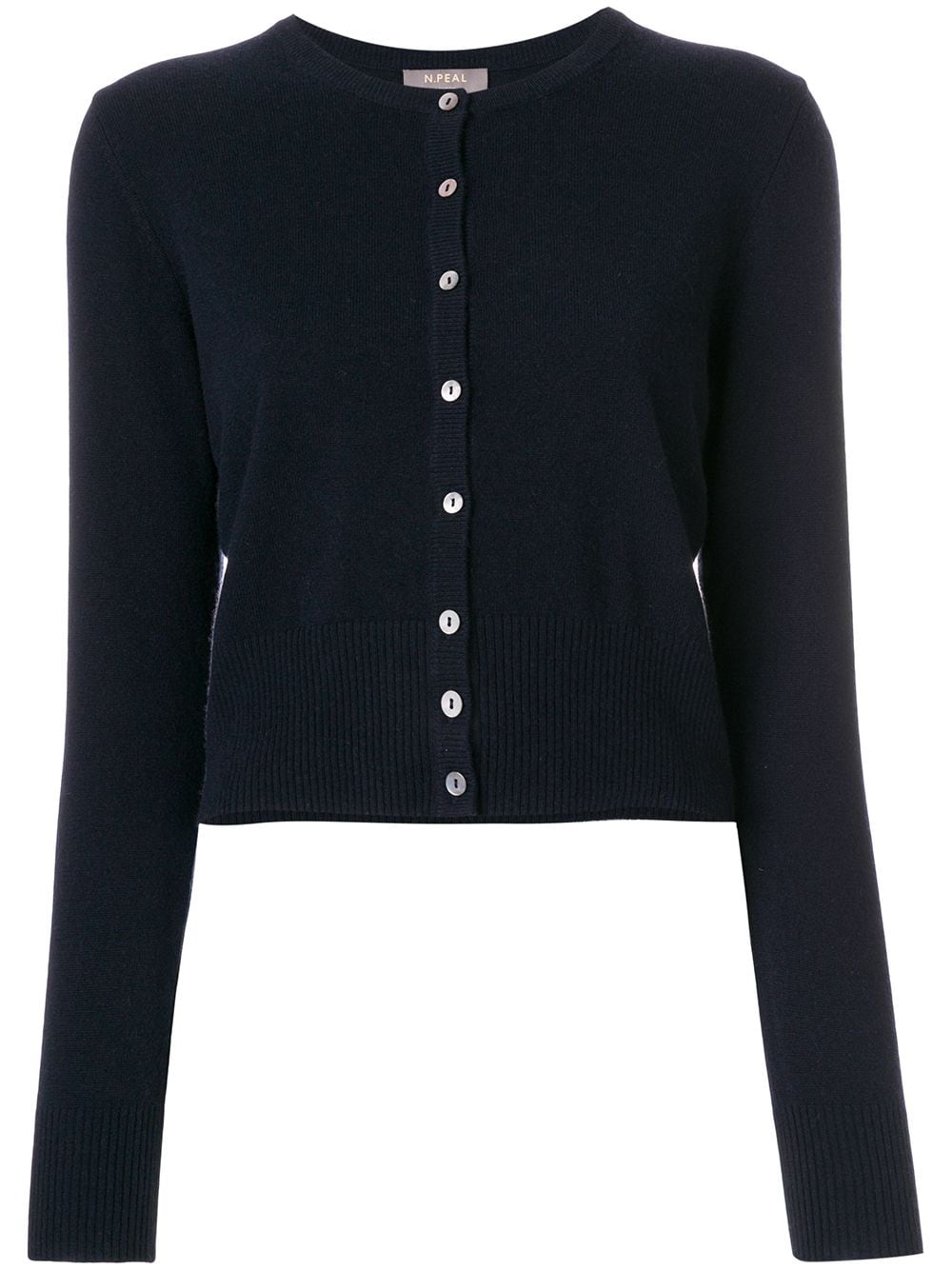 N.Peal cashmere round neck cardigan - Blue