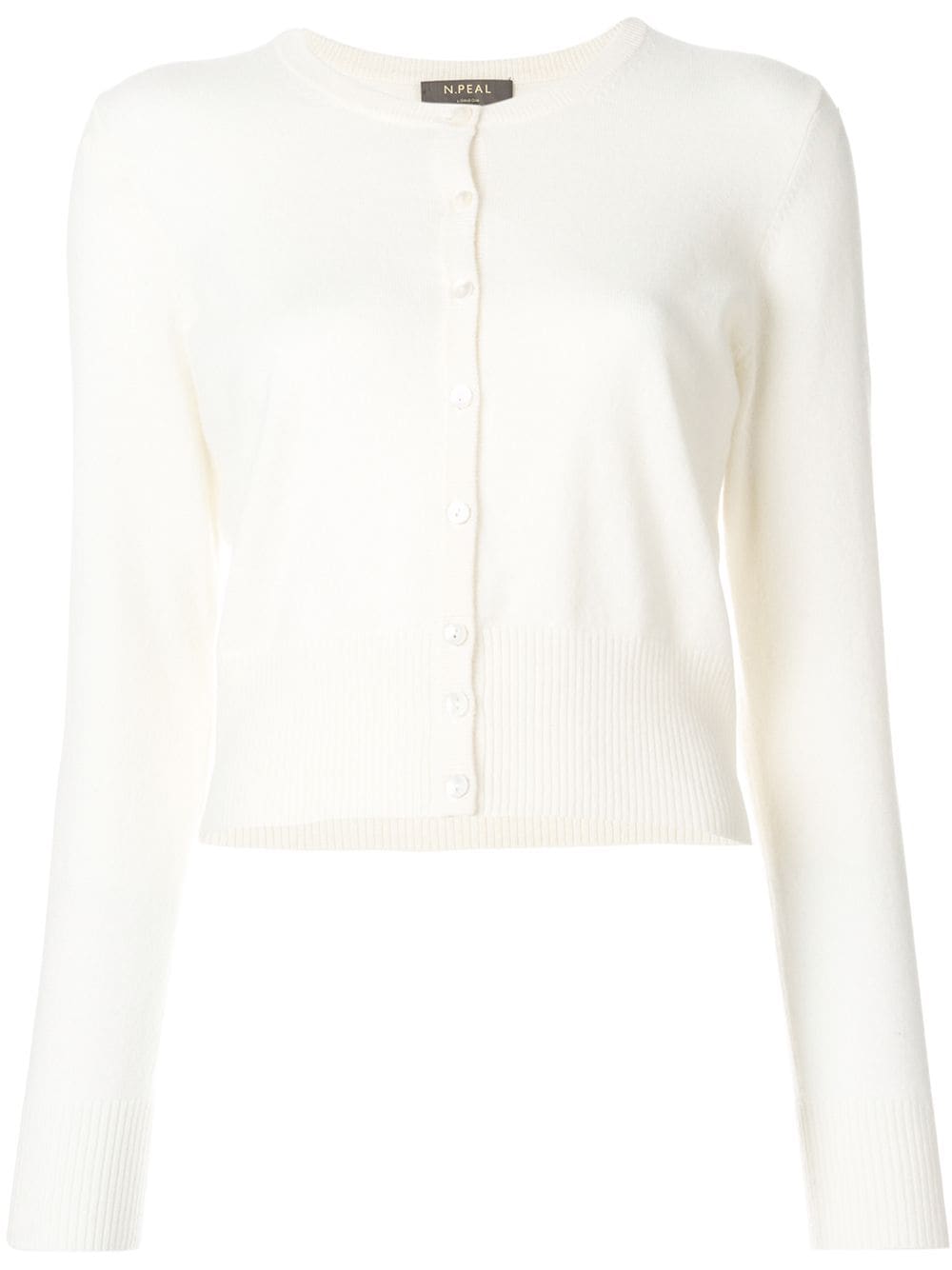 N.Peal cashmere round neck cardigan - Neutrals von N.Peal