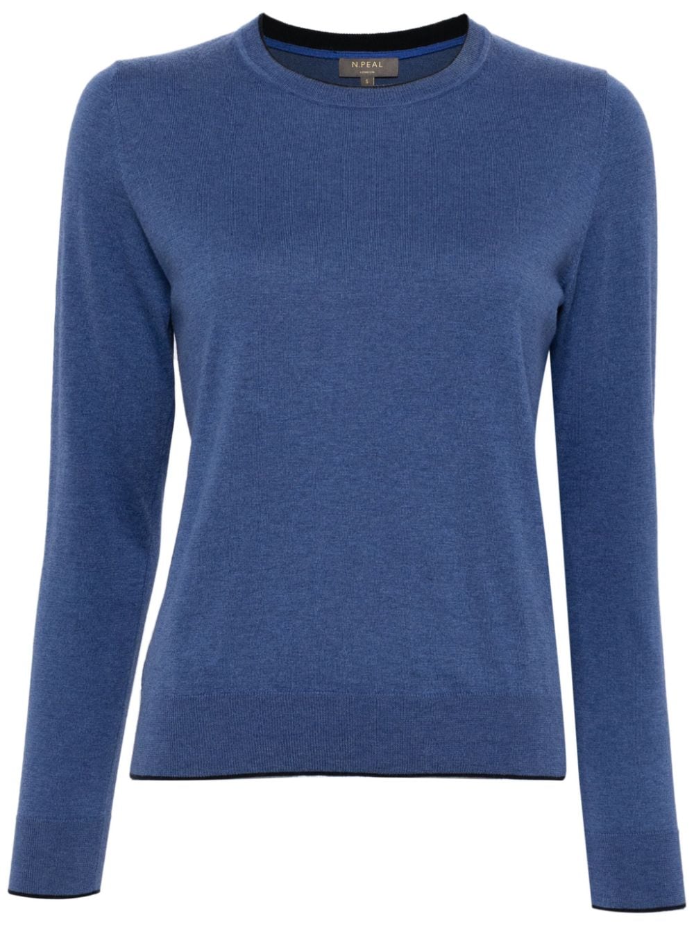 N.Peal crew-neck fine-knit jumper - Blue von N.Peal