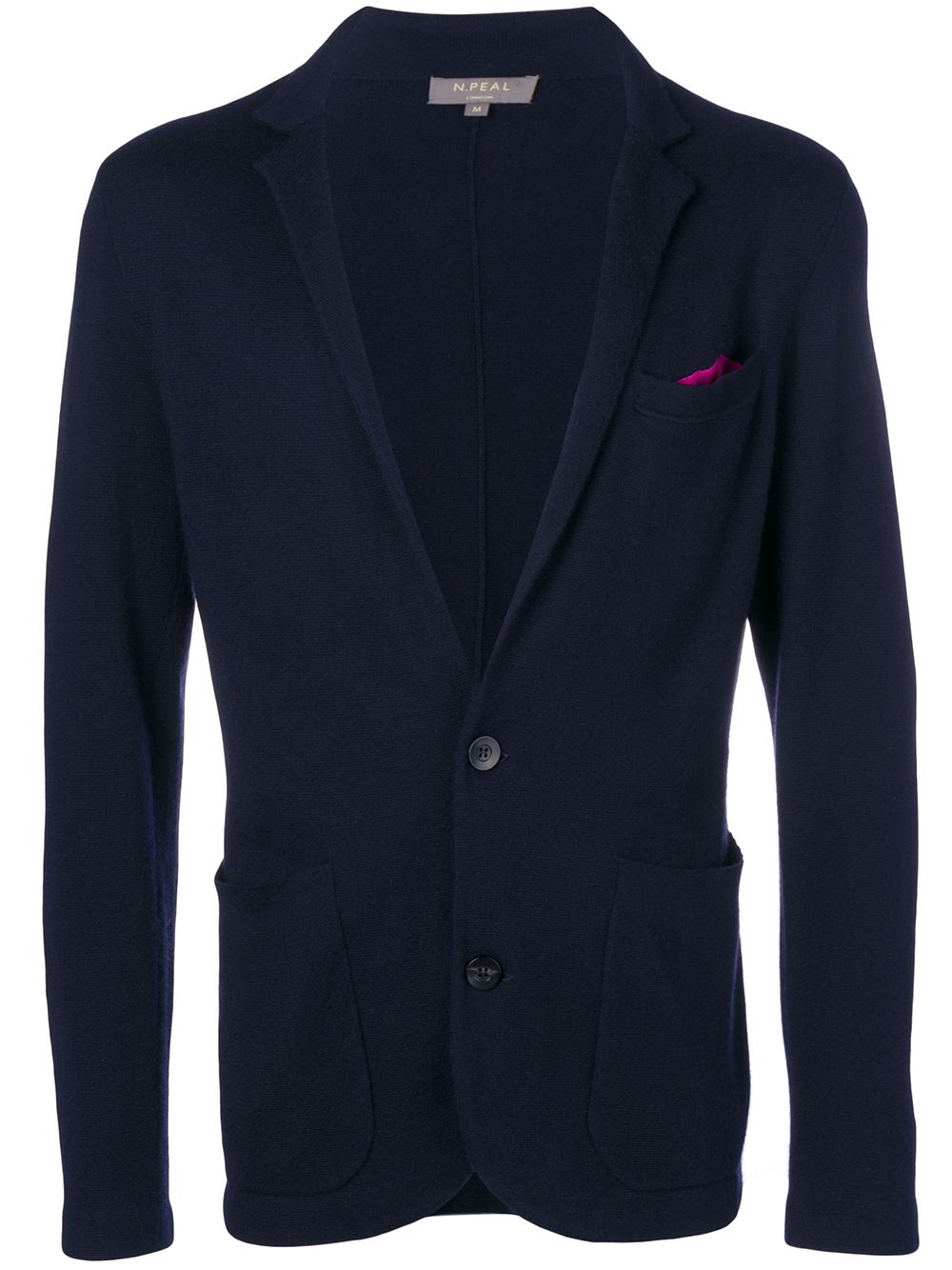 N.Peal fine gauge Milano jacket - Blue von N.Peal