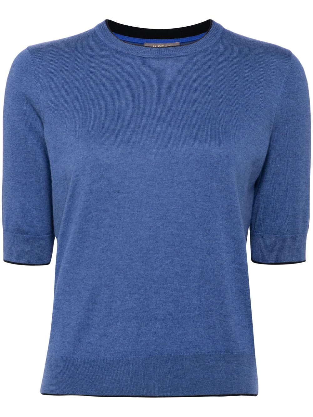 N.Peal fine-knit T-shirt - Blue von N.Peal