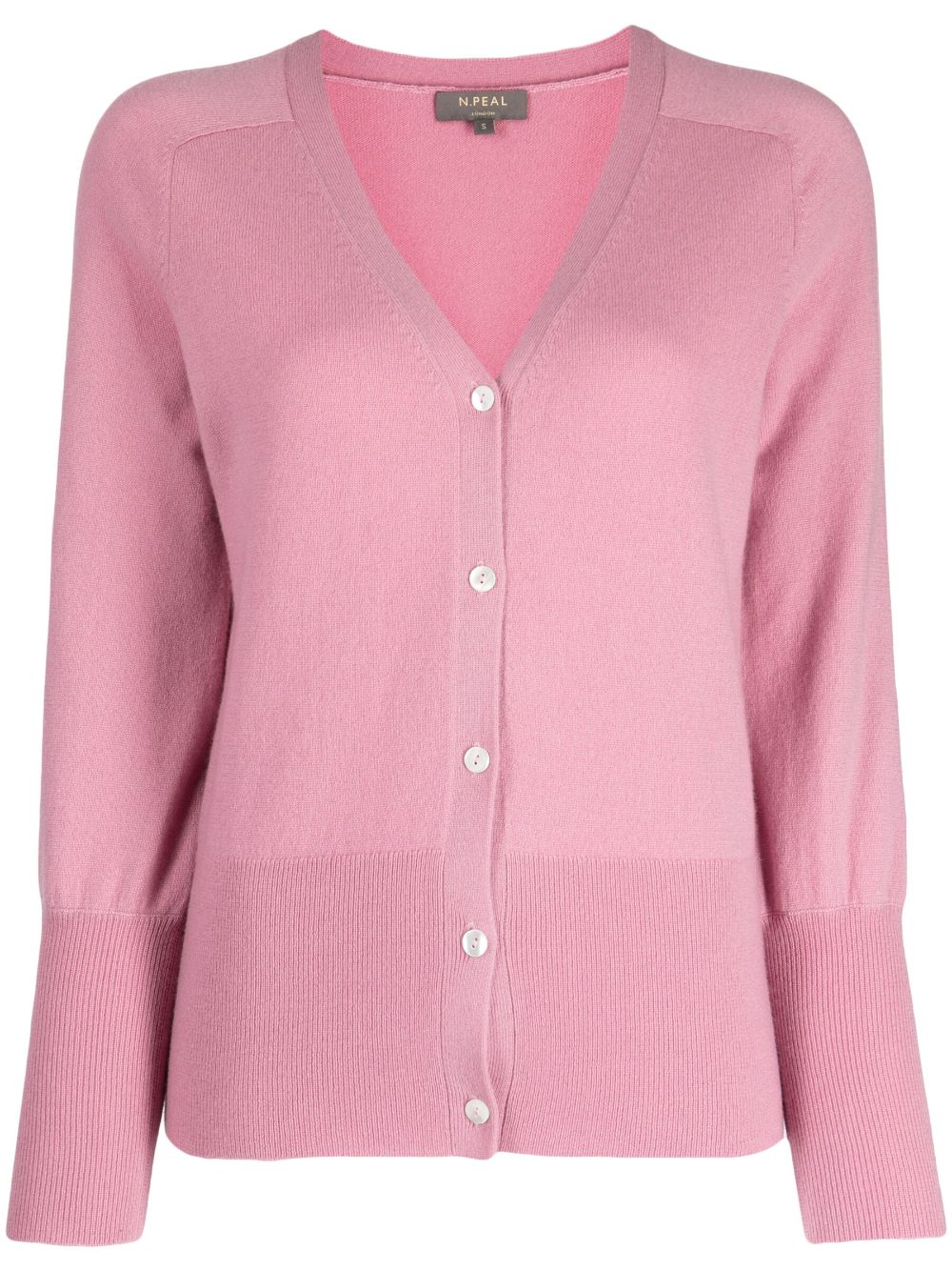 N.Peal fine-knit V-neck cardigan - Pink von N.Peal