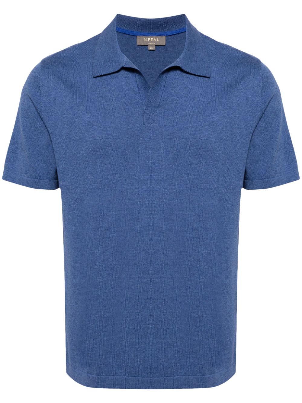 N.Peal fine-knit polo shirt - Blue von N.Peal