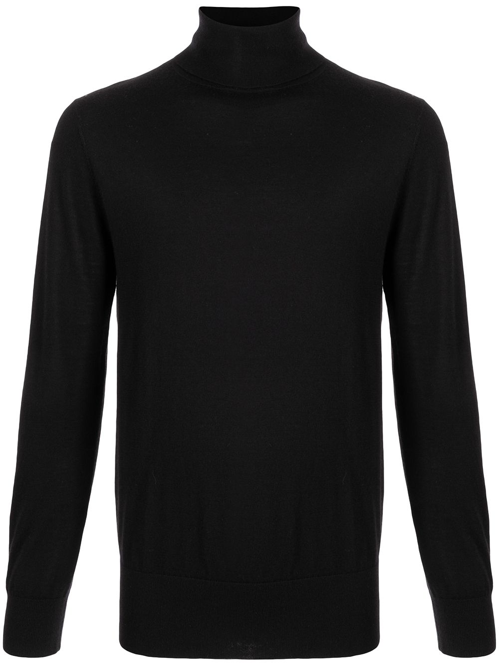 N.Peal fine knit roll neck jumper - Black von N.Peal