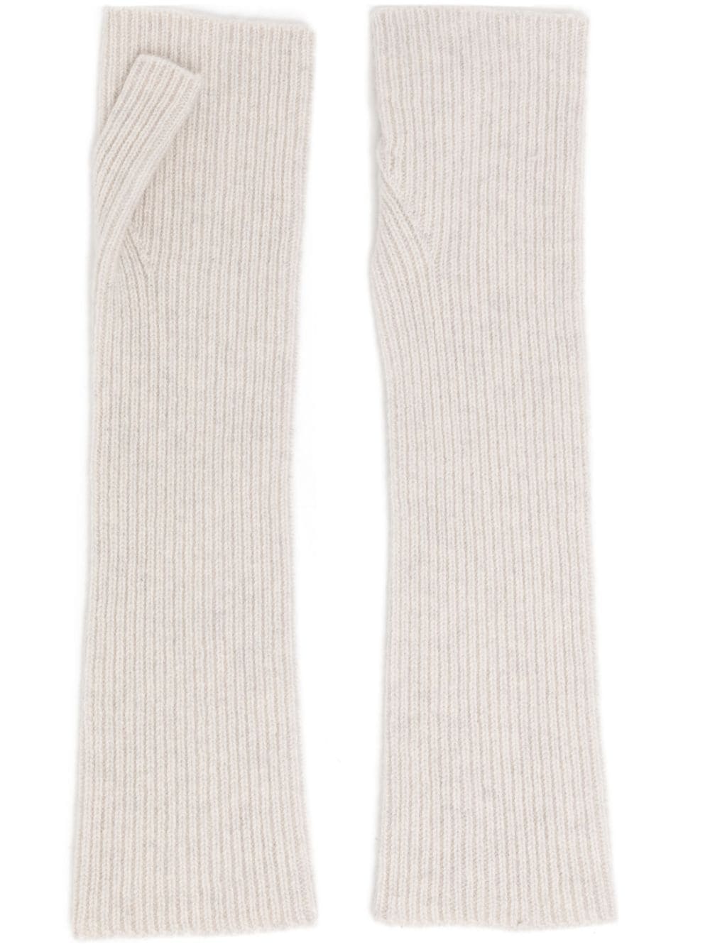 N.Peal fingerless cashmere gloves - Grey von N.Peal
