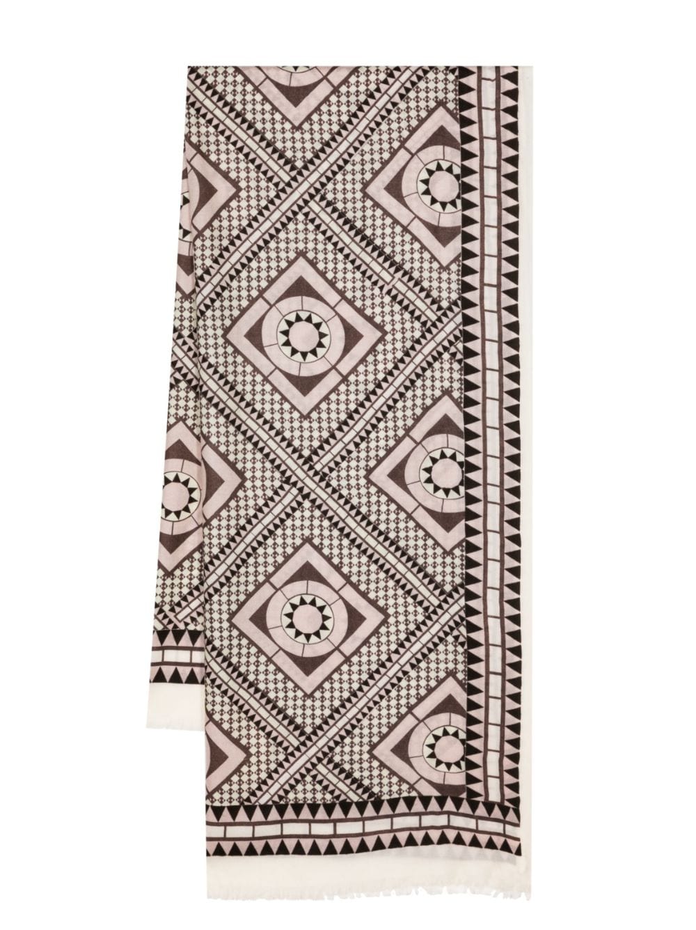 N.Peal geometric-print cashmere scarf - Multicolour von N.Peal