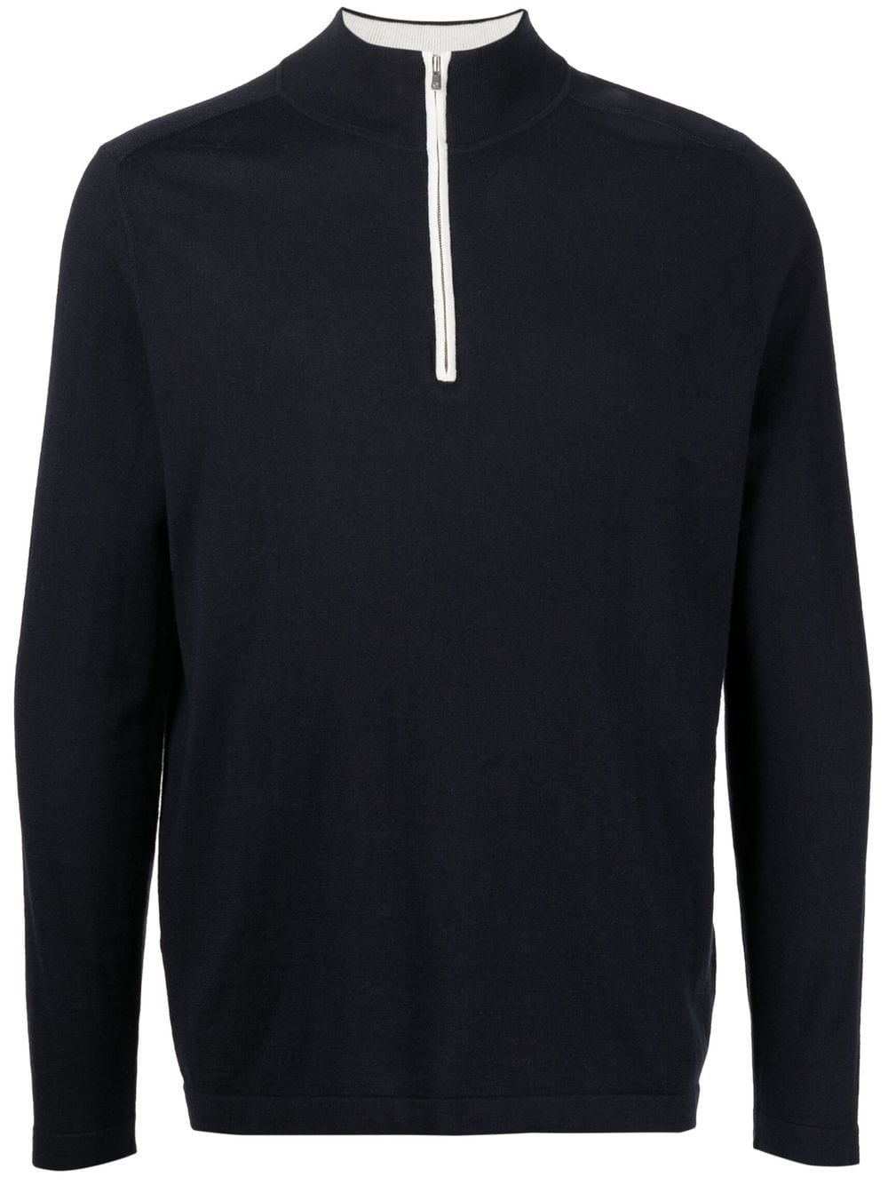 N.Peal half-zip cotton-cashmere jumper - Blue von N.Peal