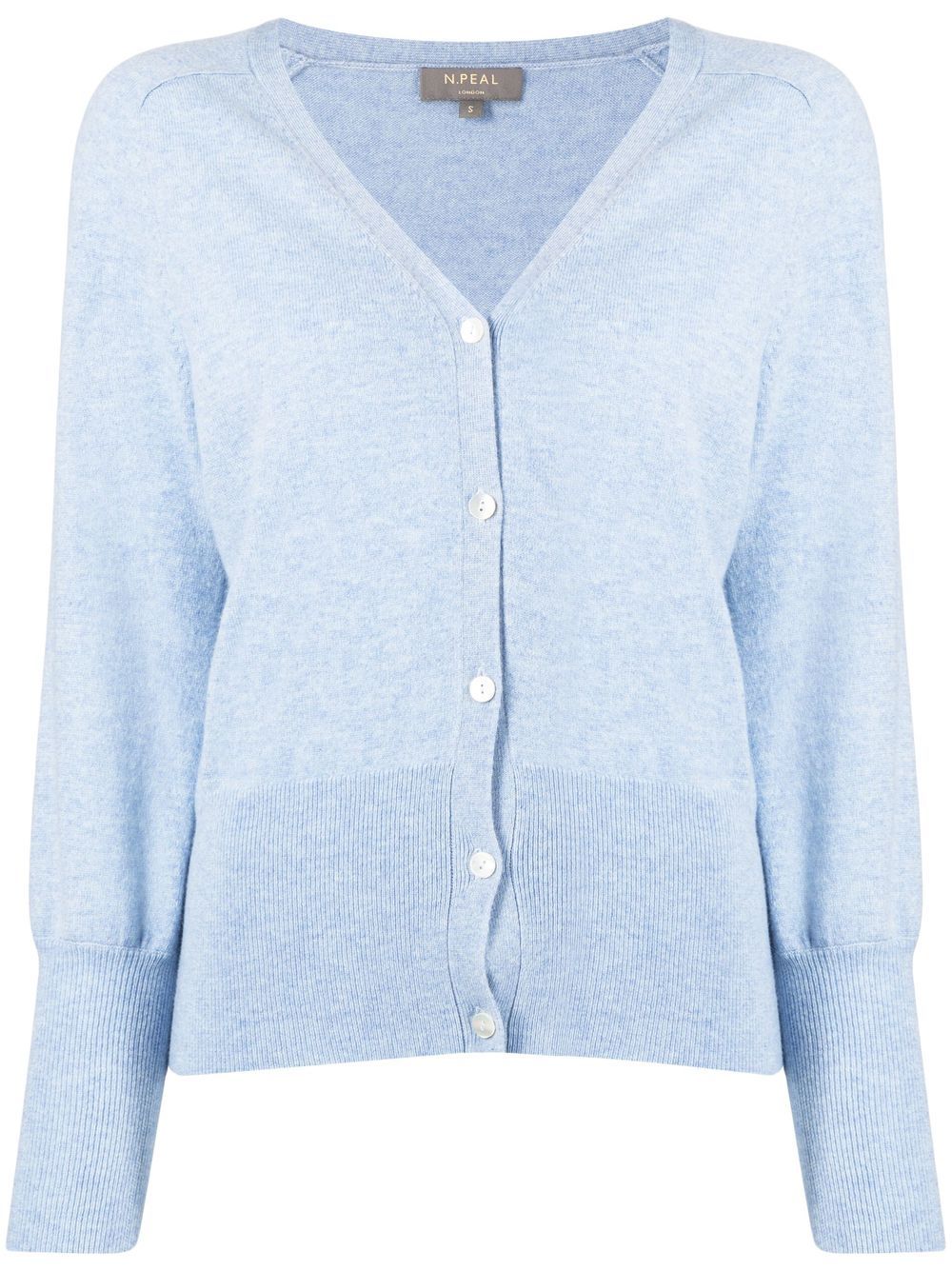 N.Peal knitted organic cashmere cardigan - Blue von N.Peal