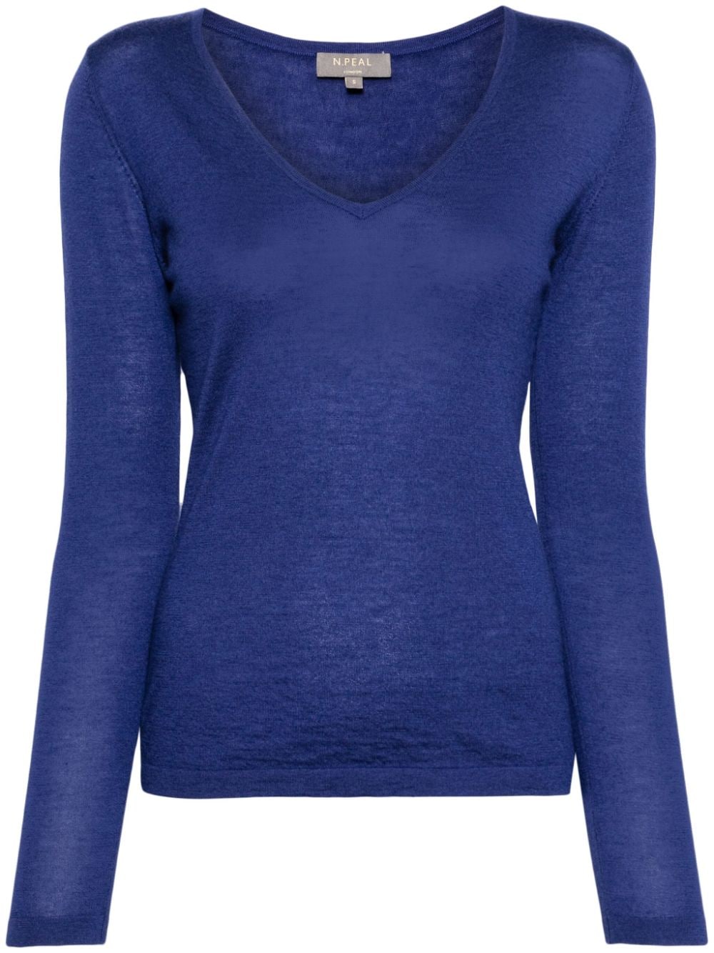 N.Peal long-sleeve cashmere T-shirt - Blue von N.Peal