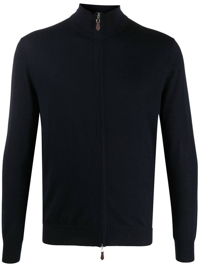 N.Peal long sleeve zipped sweater - Blue von N.Peal