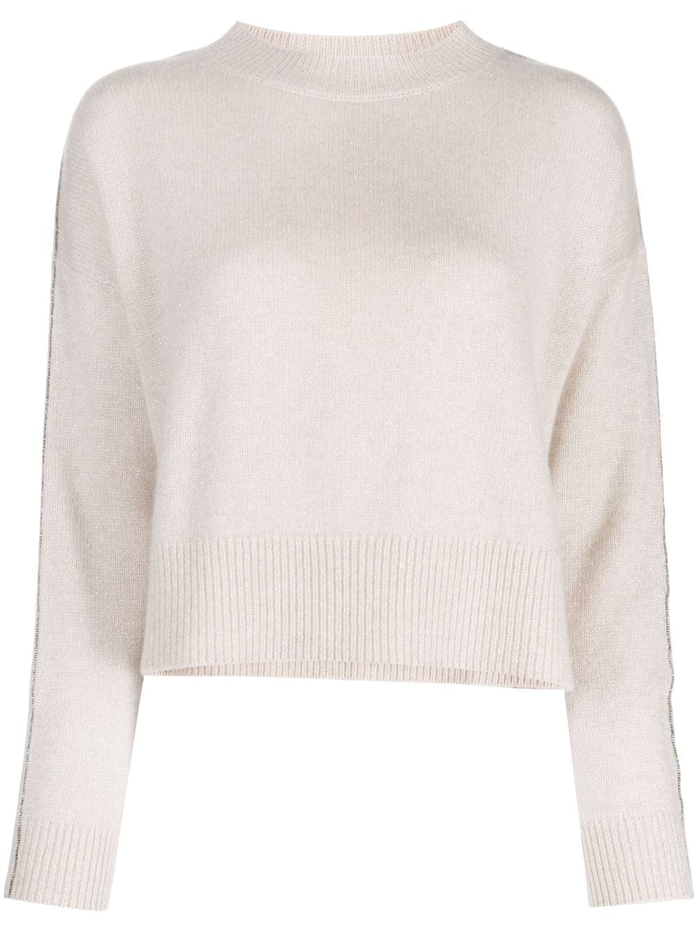 N.Peal lurex-detail cashmere jumper - Pink von N.Peal