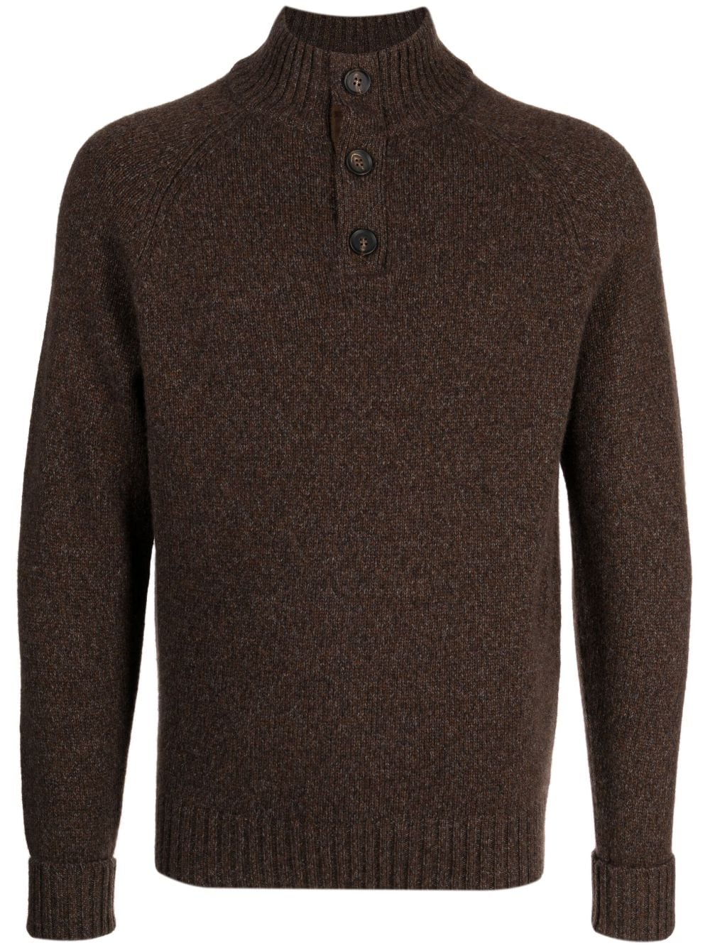 N.Peal organic cashmere mock-neck jumper - Brown von N.Peal