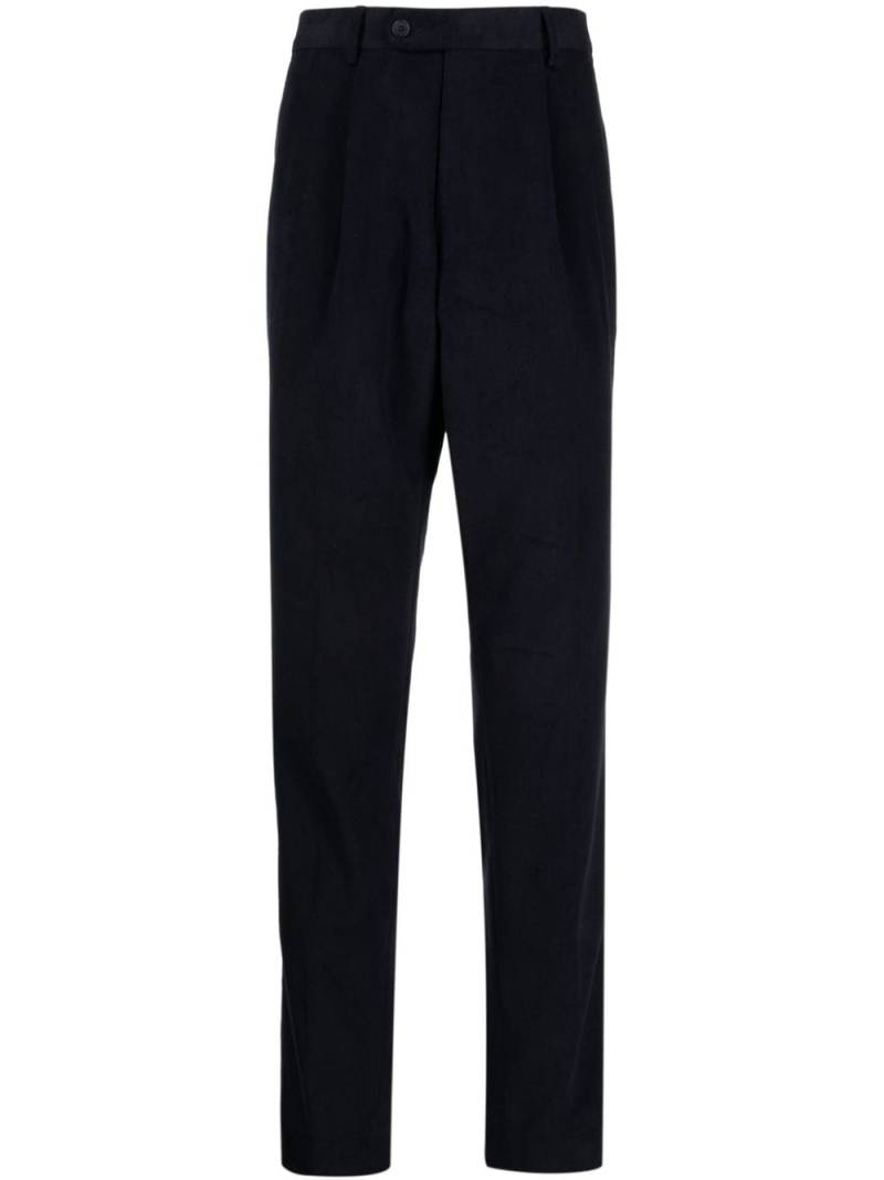 N.Peal pleated slim-cut tailored trousers - Blue von N.Peal