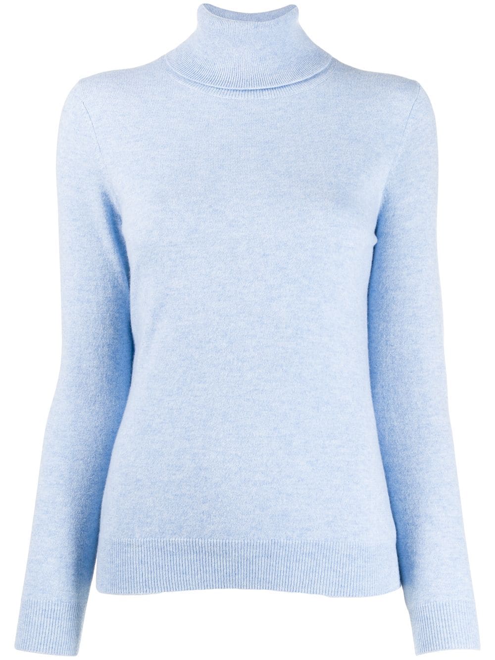 N.Peal polo neck sweater - Blue von N.Peal