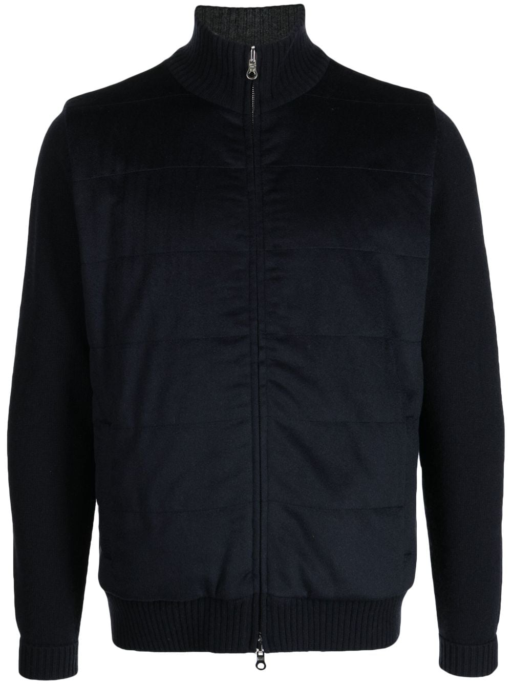 N.Peal quilted zip-up cashmere jacket - Blue von N.Peal