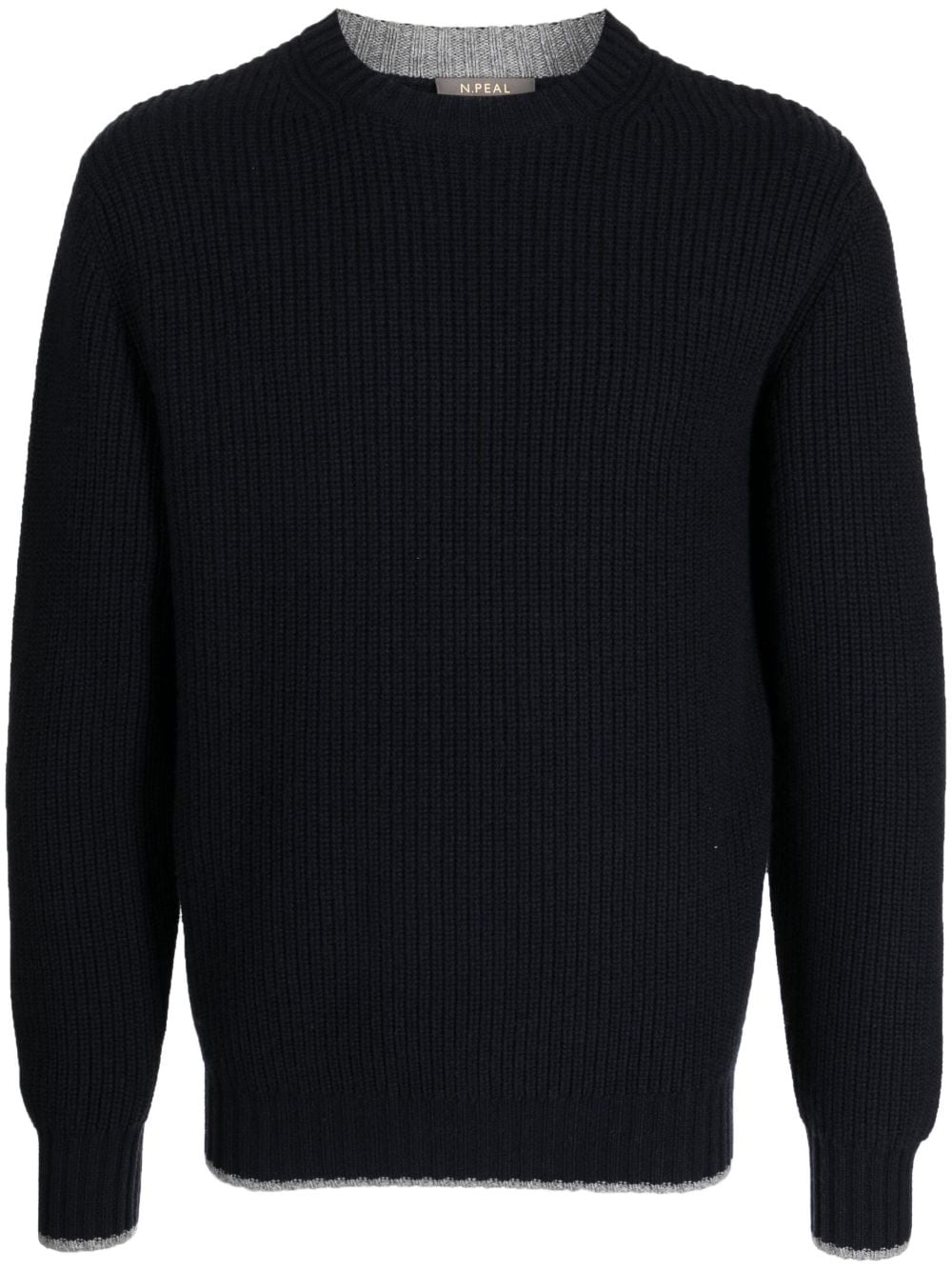 N.Peal ribbed-knit cashmere jumper - Blue von N.Peal
