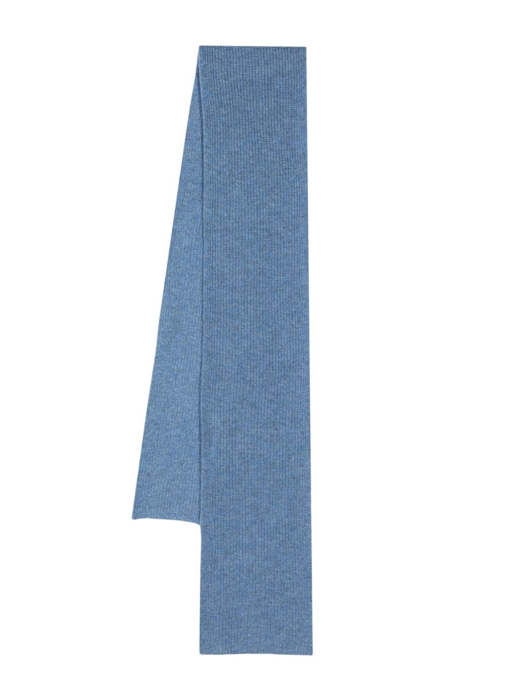 N.Peal ribbed-knit cashmere scarf - Blue von N.Peal