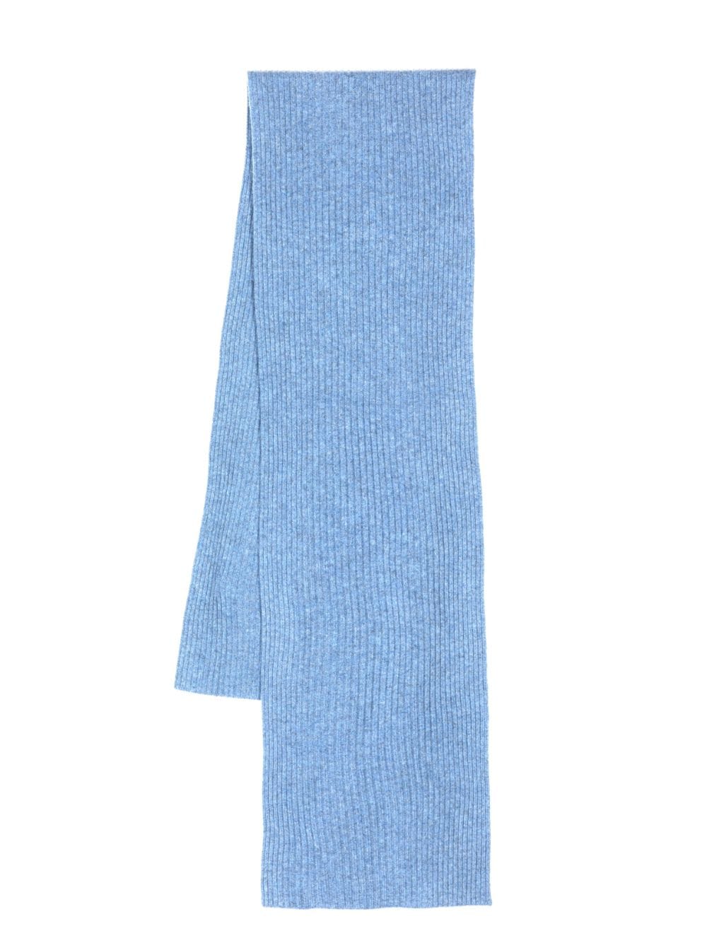 N.Peal ribbed-knit cashmere scarf - Blue von N.Peal