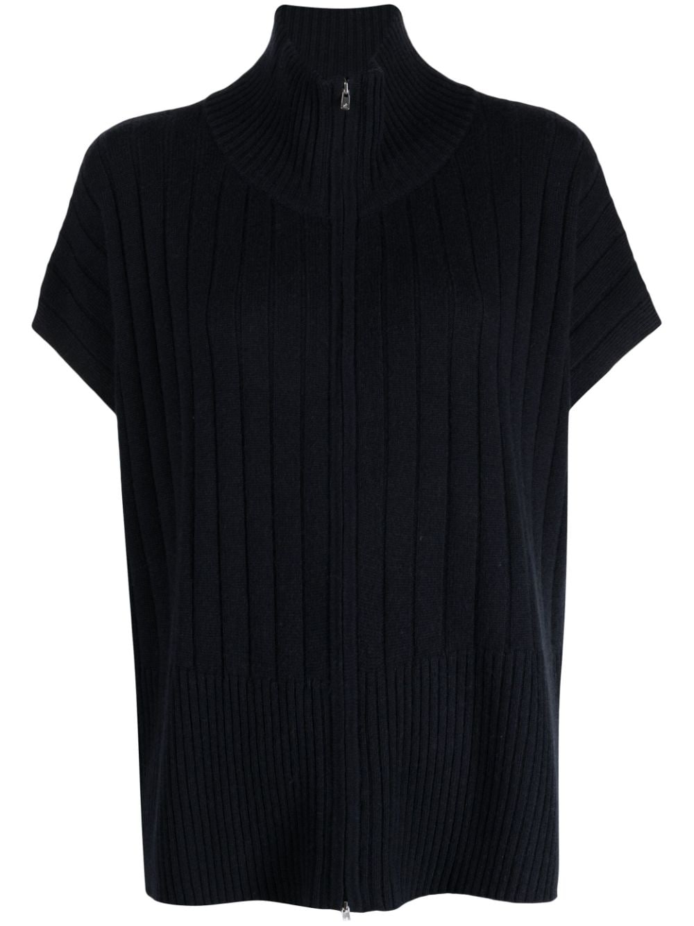 N.Peal ribbed-knit zip-up cashmere cardigan - Blue von N.Peal